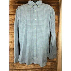 Southern Tide Mens Trim Fit Dress Shirt XXL Cotton Stretch Plaid